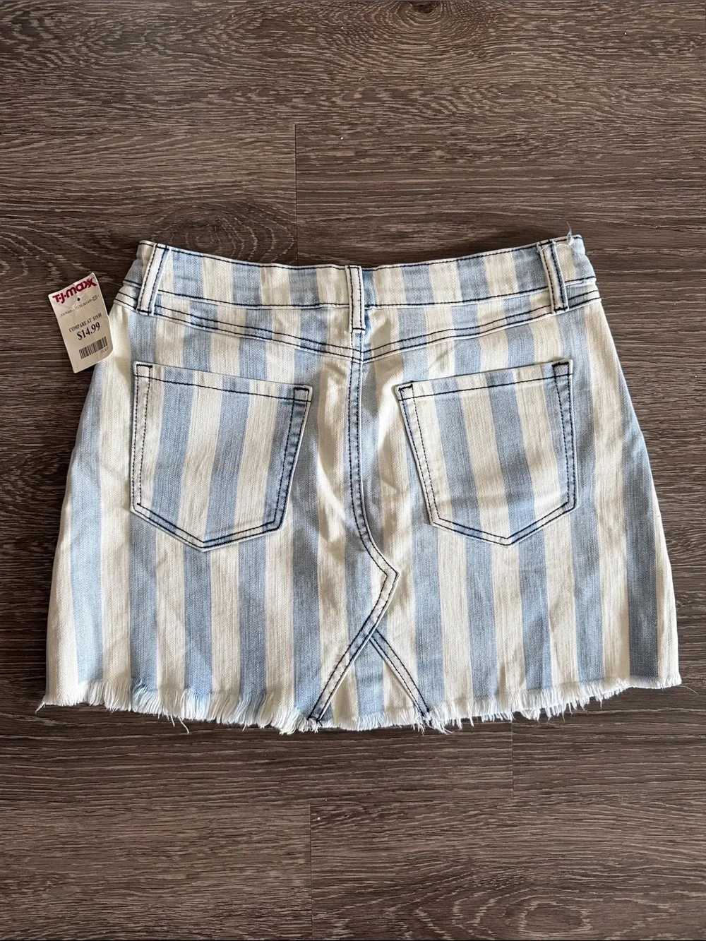 Rewash striped denim